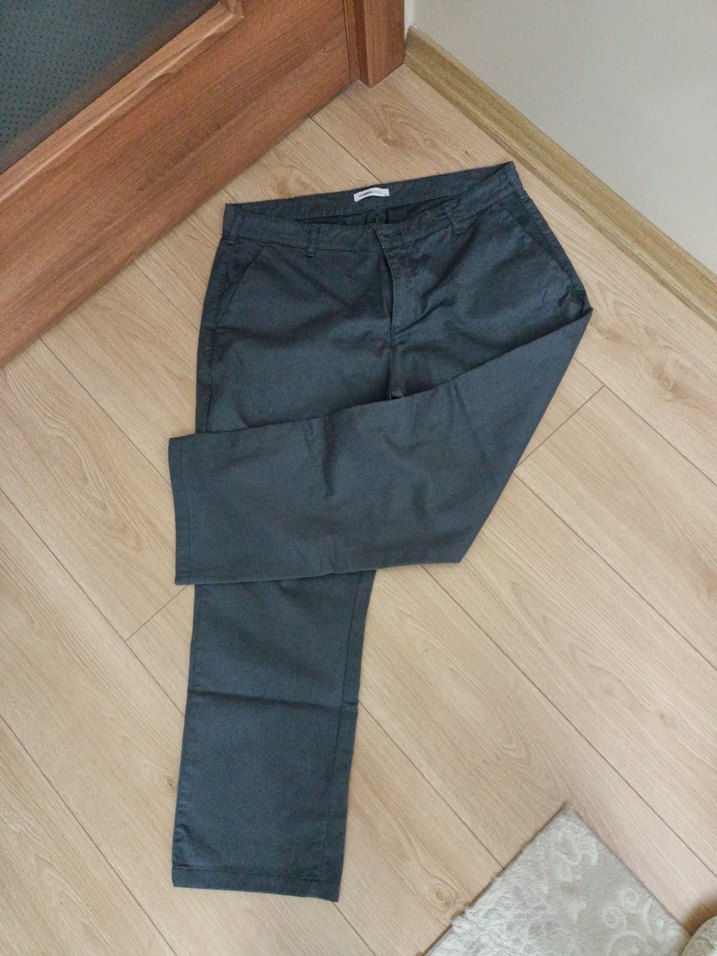 Erkek Gri regular kalıp chino Pantolon - Görsel 2