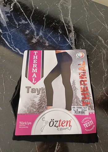 Siyah Termal L beden Kadın Tayt - Görsel 3