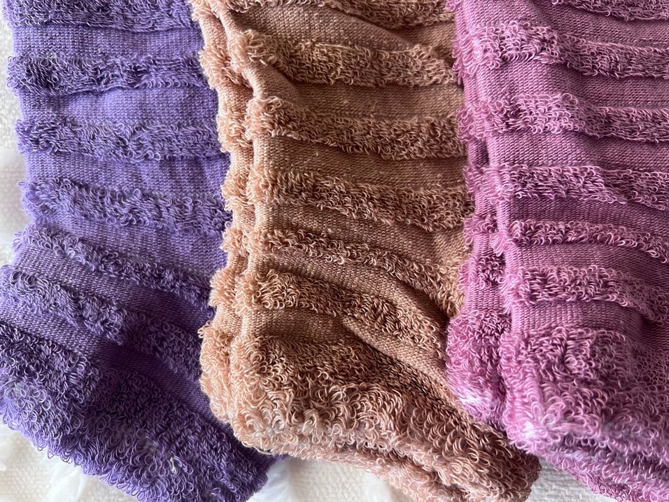 LUYIK Kadın Pastel Mor Batik Desenli Havlu - Görsel 2