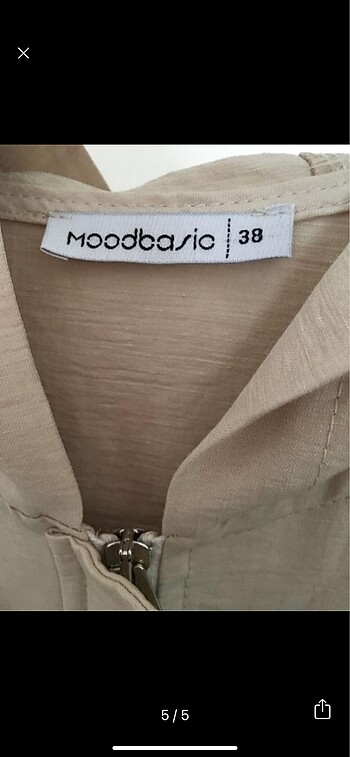 38 Beden ten rengi Renk Moodbasic trenç