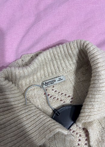 Bej Örgü Kadın Kazak - Görsel 2