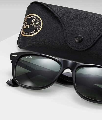 Beden Siyah Yeşil Kemik Cam Wayfarer Unisex Güneş Gözlüğü