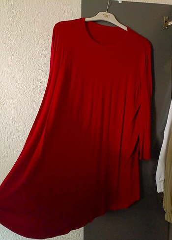 LC Waikiki Bordo Uzun Kollu Midi Tunik