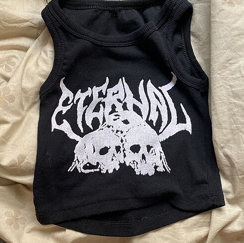 köstebek gotik kolsuz crop