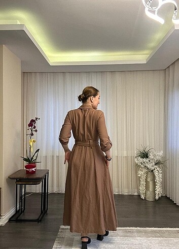 Diğer Keten pamuklu elbise