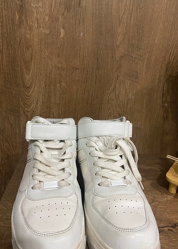 39 Beden Beyaz Platform Topuklu Minimalist Kadın Spor Ayakkabı