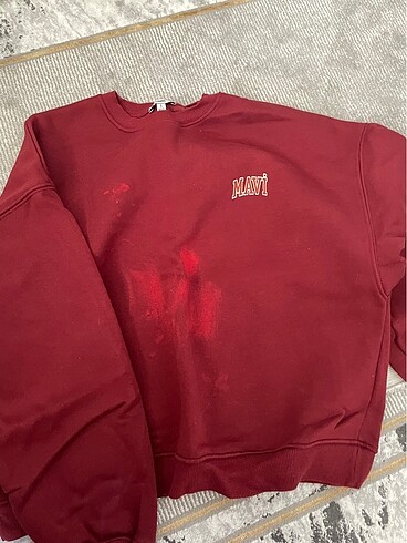 m Beden bordo Renk Orjinal mavi sweat