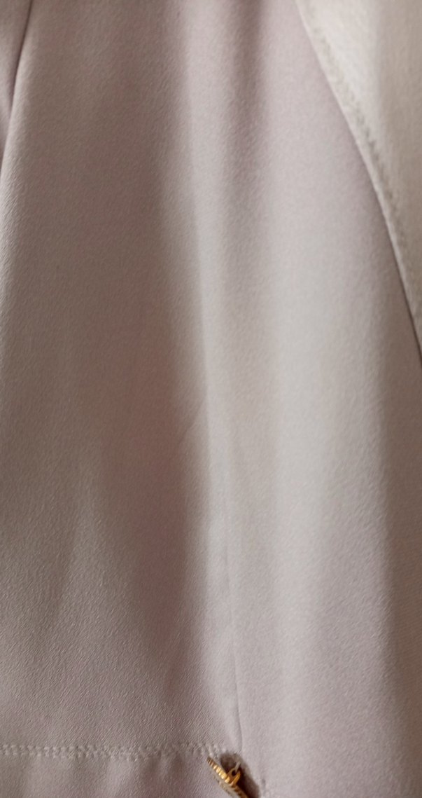 Bej Uzun Kadın Ofis Klasik Kesim Ceket - Görsel 4