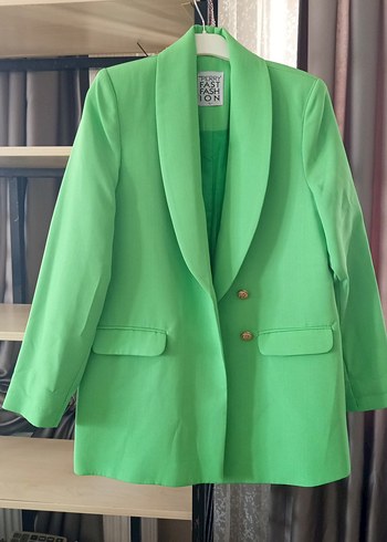 Pastel Yeşil Kadın Blazer Ceket