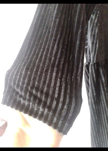 Kız Çocuk Siyah Piliseli Goth Elbise - Görsel 2