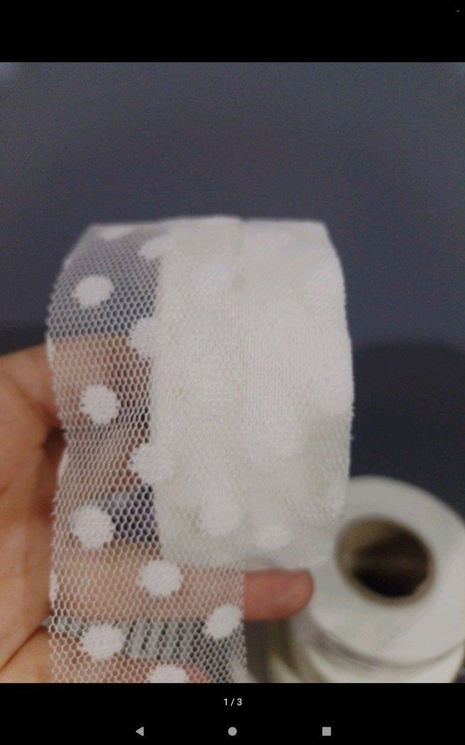 beyaz puantiyeli biye - Görsel 2