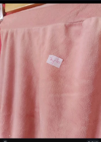 Kız Çocuk Pembe Elastik Belli Eşofman Altı kadife - Görsel 2