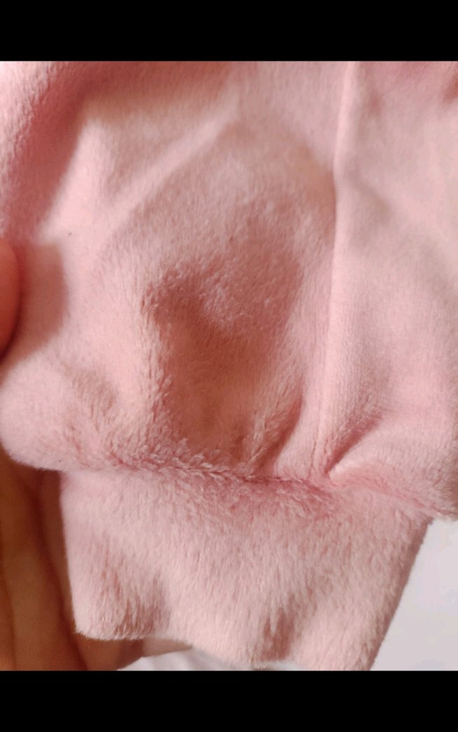 Kız Çocuk Pembe Elastik Belli Eşofman Altı kadife - Görsel 4