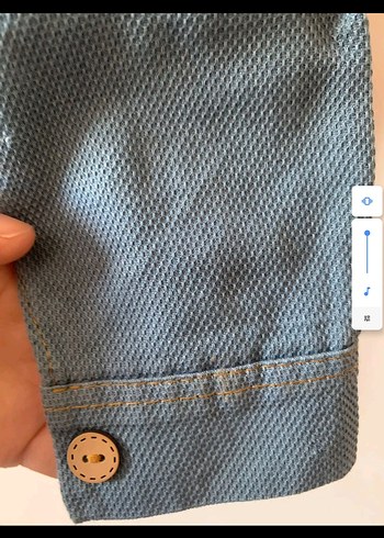 Erkek Çocuk Düğmeli Denim Gömlek - Görsel 4