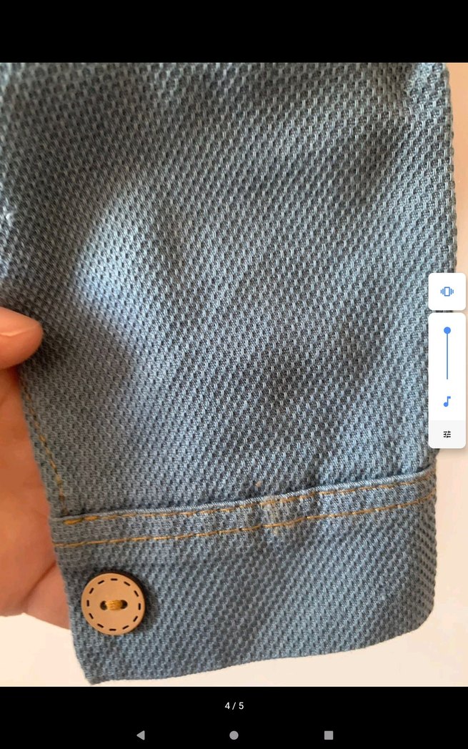 Erkek Çocuk Düğmeli Denim Gömlek - Görsel 4