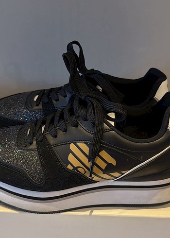 Emporio Armani Siyah Simli Spor Ayakkabi