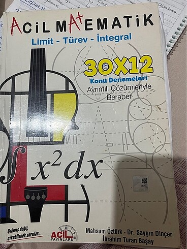 Acil yayınları limit-türev-integral soru bankası
