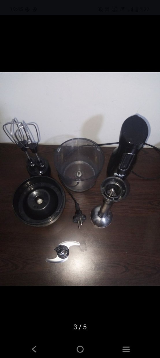 Fakir Lucca Siyah Blender Seti - Görsel 3