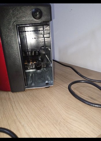 Kırmızı Çift Fincanlı Kahve Makinesi - Görsel 3