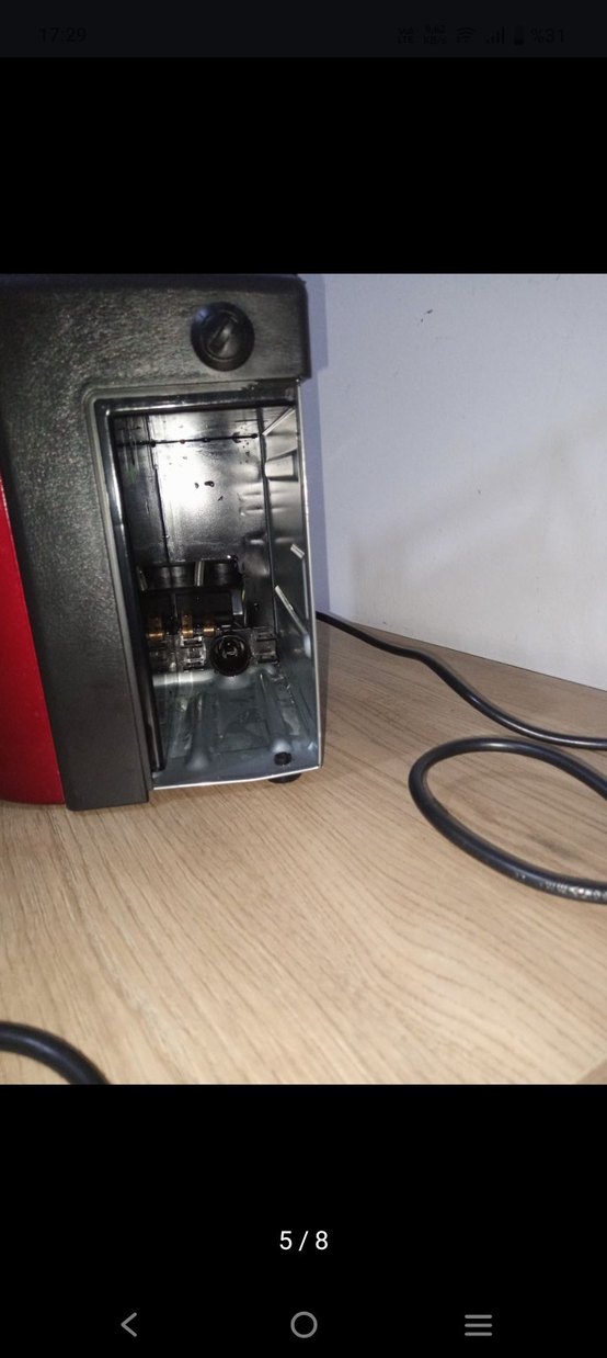 Kırmızı Çift Fincanlı Kahve Makinesi - Görsel 3