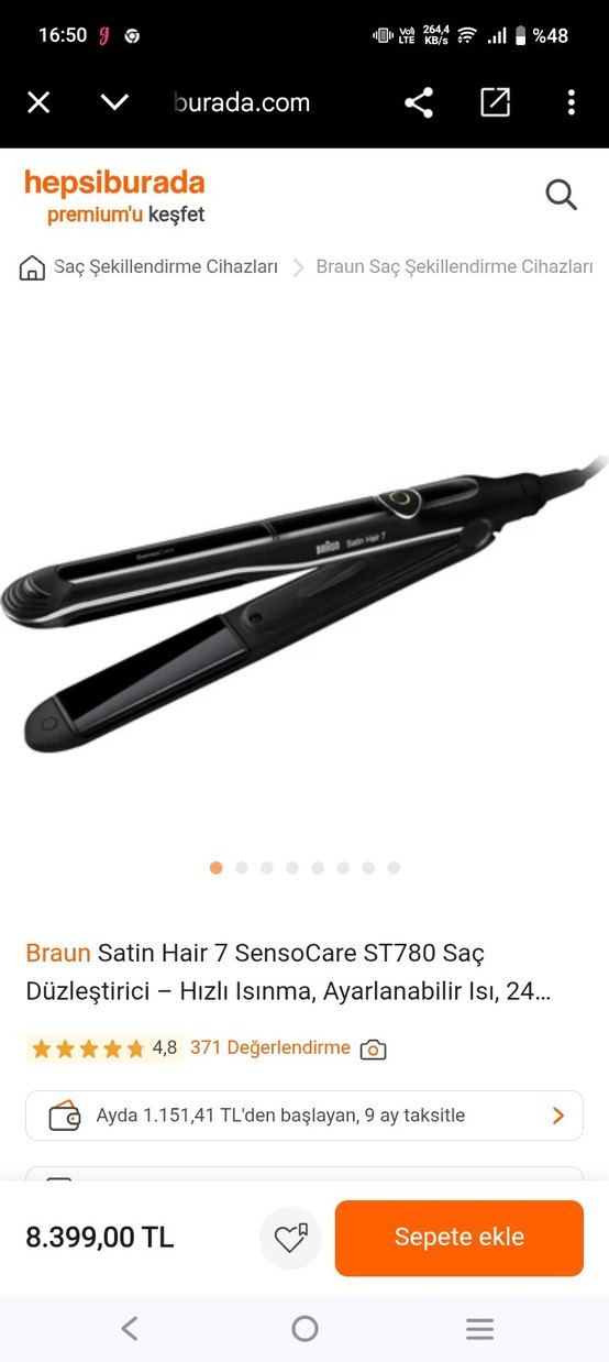 Braun Satin-Hair 7 Siyah Saç Düzleştirici - Görsel 4