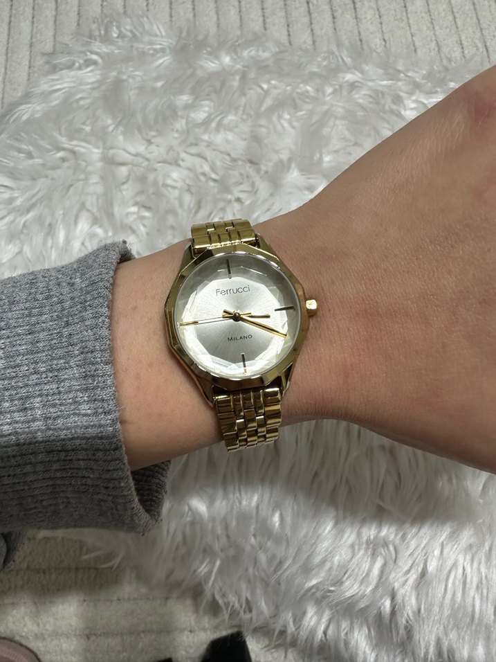 Ferrucci Parlak Altın Kadın Kol Saati - Görsel 2