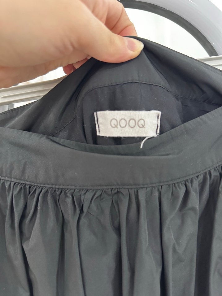 Siyah Uzun Salaş Drapeli Etek - Görsel 3