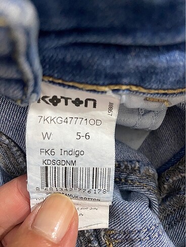 5 Yaş Beden Koton kız çocuk kot tulum
