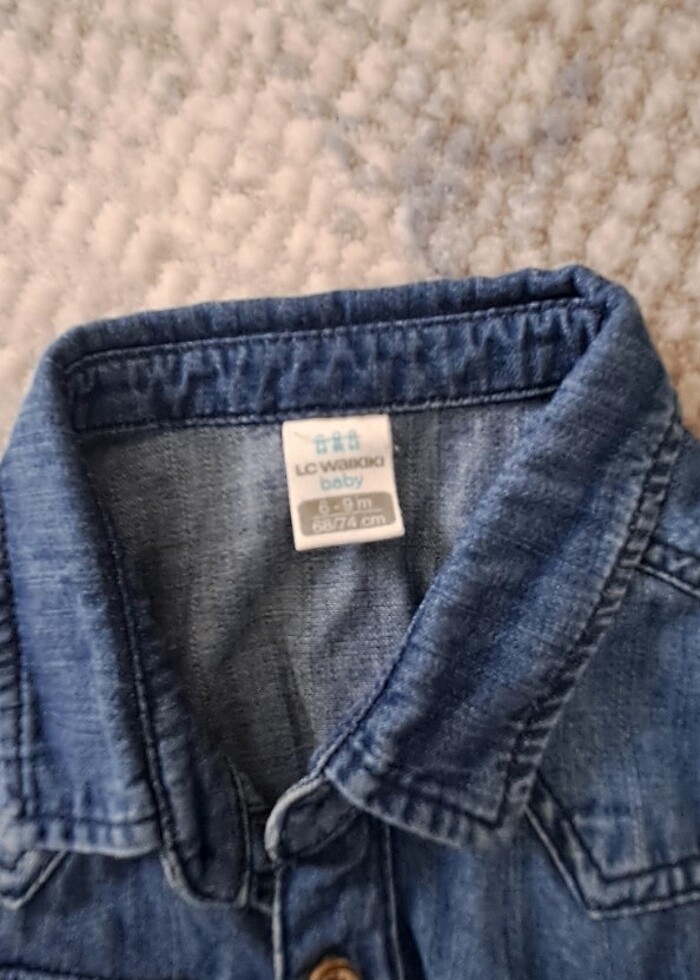 bebek kot gomlek - Görsel 2