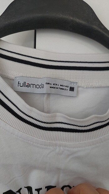 Diğer Fulla moda oversize crop tişört