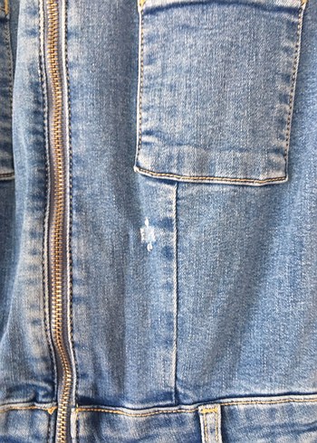 xs Beden mavi Renk Kot tulum jean