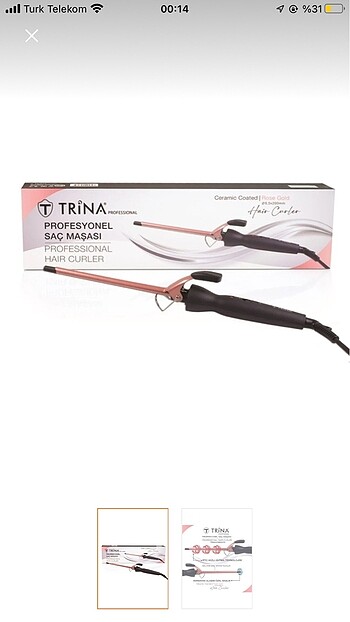 Afro dalga saç maşası trina 9.5 mm