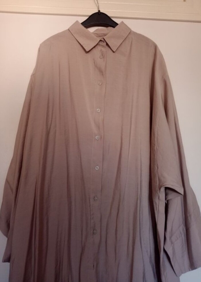 Kadın gömlek kap / bej - Görsel 2