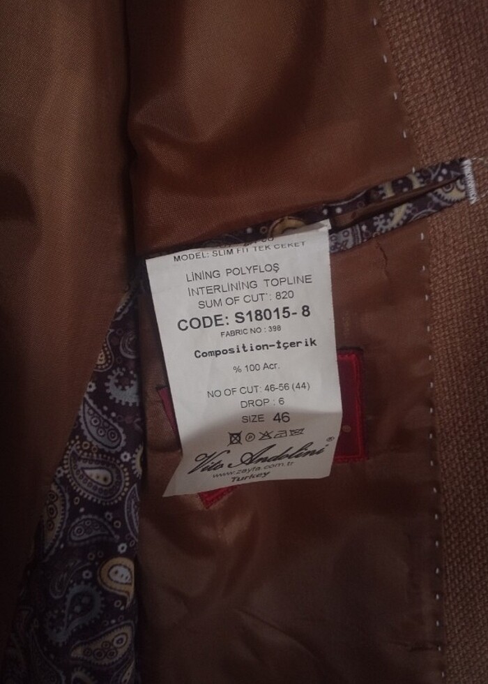 Hardal rengi erkek blazer ceket  - Görsel 3