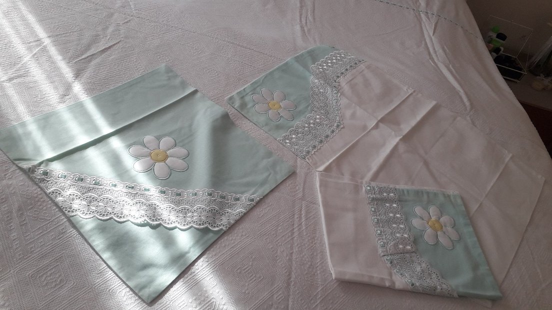 İşlemeli pike takımı - Görsel 4