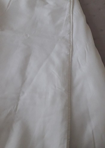 Beyaz İşlemeli Parlak Yatak Örtüsü - Görsel 13