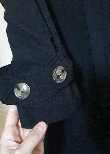 m Beden siyah Renk trençkot