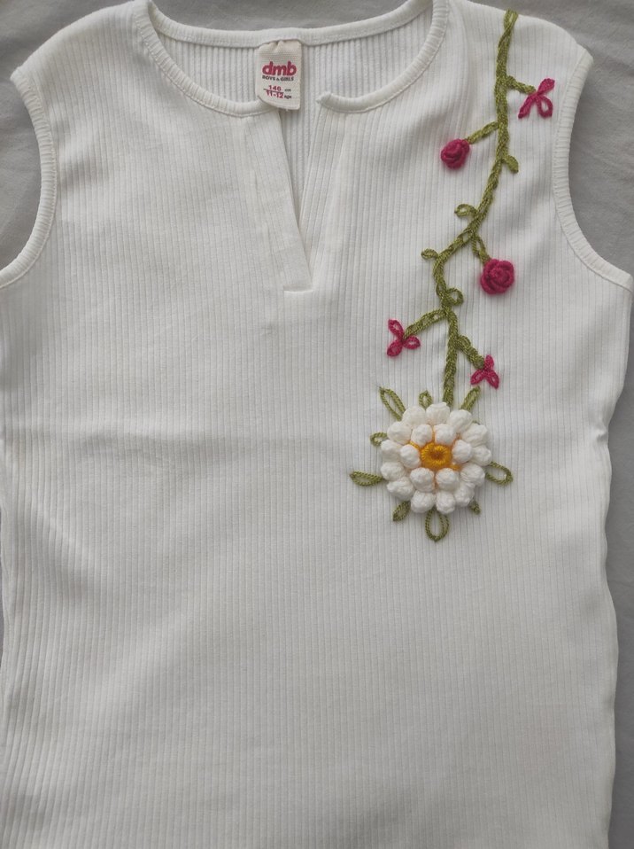 Kız Çocuk tişört özel yapım nakışı - Görsel 2