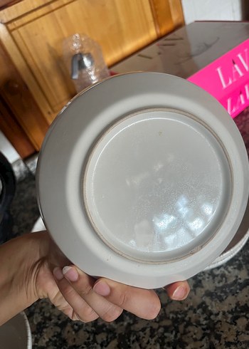  Beden Beyaz Gri Detaylı Yuvarlak Saklama Kapları