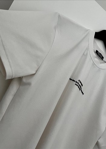 Beyaz Erkek Kısa Kollu Baskılı Tişört - Görsel 3