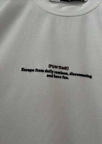 Beyaz Erkek Kısa Kollu Baskılı Tişört - Görsel 6