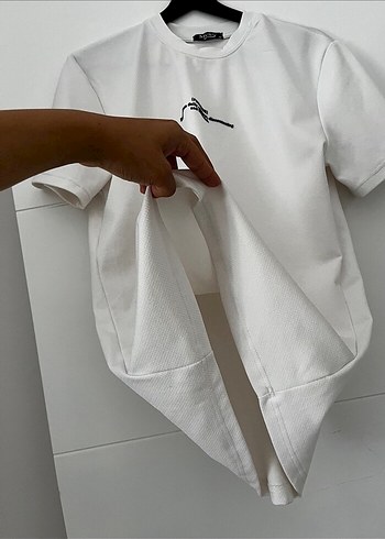 Beyaz Erkek Kısa Kollu Baskılı Tişört - Görsel 4