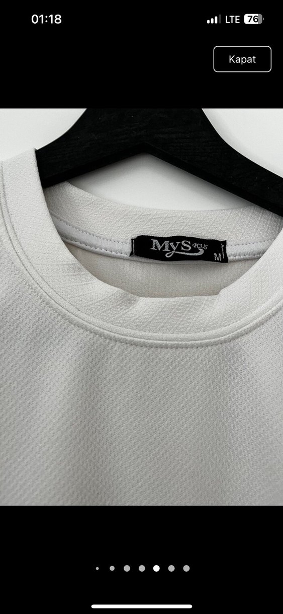 Beyaz Erkek Kısa Kollu Baskılı Tişört - Görsel 5