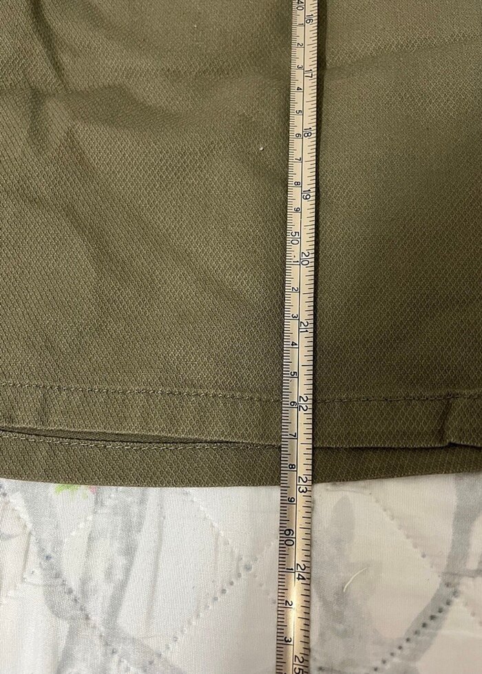 Erkek Kemerli Kısa Haki Şort - Görsel 4