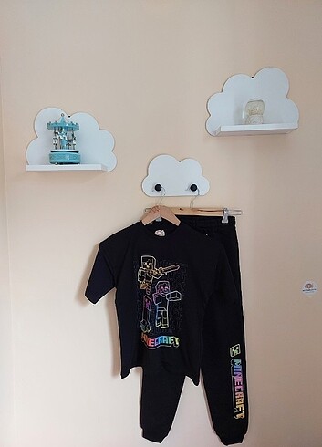 3 Yaş Beden siyah Renk Zara minecraft alt üst takım