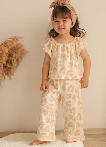 Zara leopar kız çocuk alt üst takım