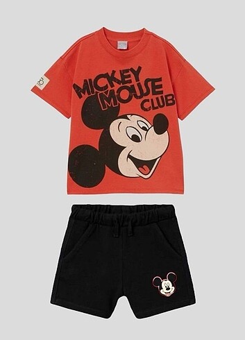 Zara Erkek çocuk mickey mouse alt üst takım