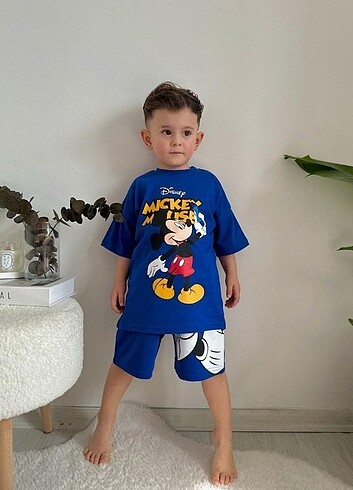 Zara erkek çocuk mickey mouse alt üst takım