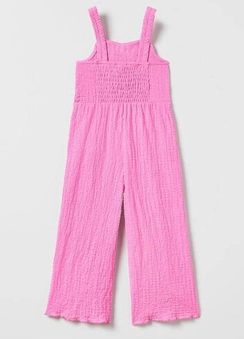 Zara Zara kız çocuk bürümcük kumaş fiyonk detaylı tulum