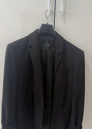 Stradivarius Sikligin Simgesi Siyah Klasik Blazer Ceket